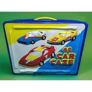 Vintage 1986 Tara Toy Corp Collectors 48 Car Carry Case No. 20300